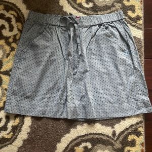 Denim and Dotted Skirt